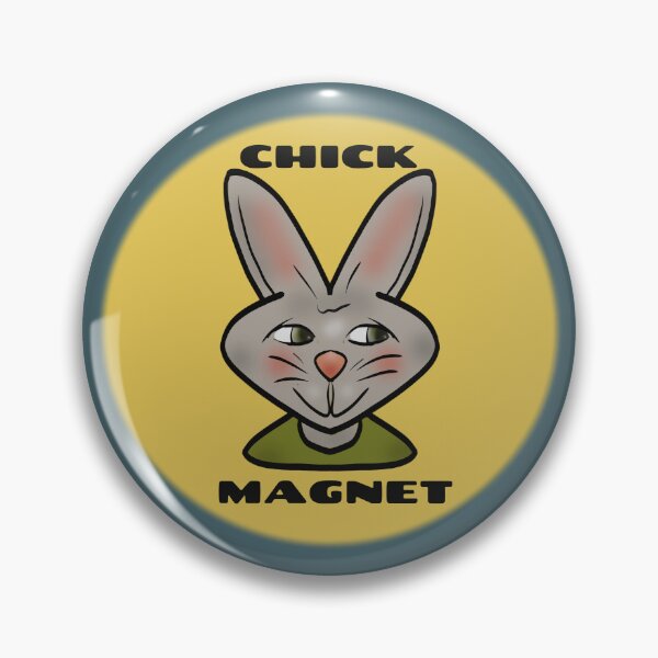 Item preview, Cool Bunny "Chick Magnet" designed and sold by maricablue.