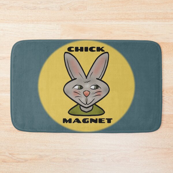 Item preview, Cool Bunny "Chick Magnet" designed and sold by maricablue.