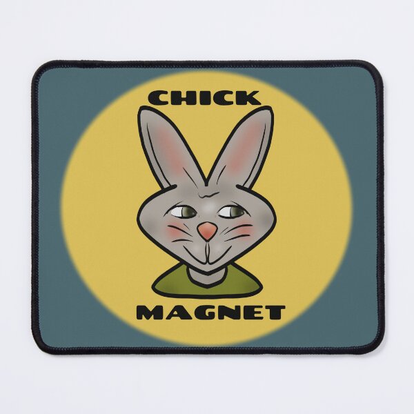 Item preview, Cool Bunny "Chick Magnet" designed and sold by maricablue.