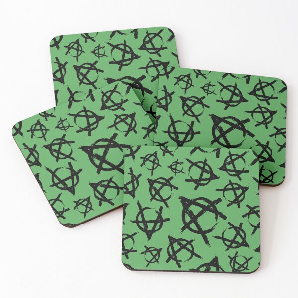 Item preview,  Black Anti-Anarchy Symbol pattern designed and sold by Artbyminga.
