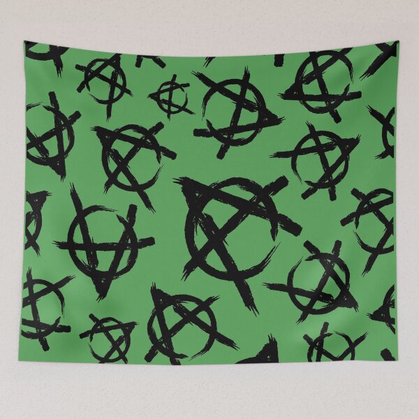 Item preview,  Black Anti-Anarchy Symbol pattern designed and sold by Artbyminga.