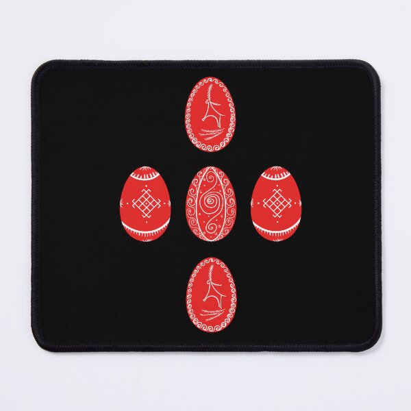 Item preview, Red Pysanka Easter Eggs - Ukrainian handpainted eggs Designs designed and sold by Wolshebnaja.