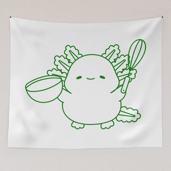 Item preview, cooking axolotl  designed and sold by broadwaygirl142.