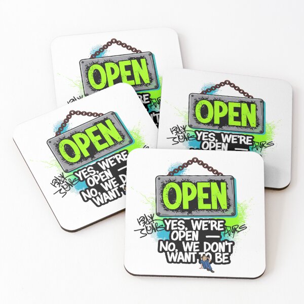 Item preview, Yes, We Are Open Sign - Urban Vibe Humor designed and sold by SolaoLab.
