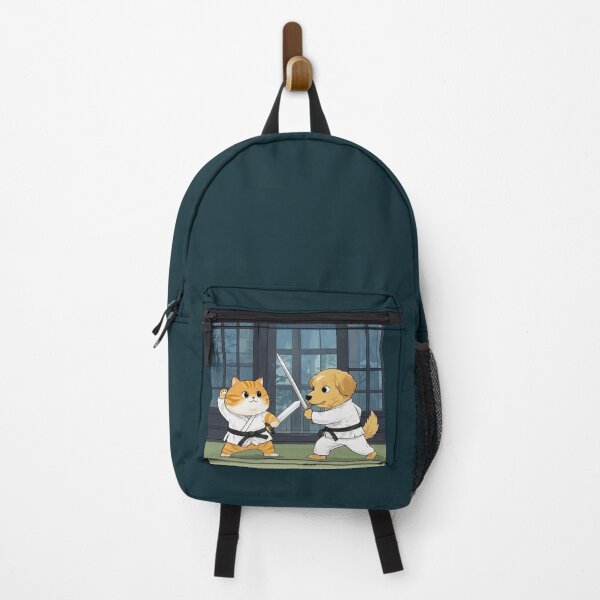 Item preview, kungfu kitty and puppy designed and sold by artsmeow.