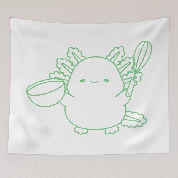 Item preview, cooking axolotl  designed and sold by broadwaygirl142.
