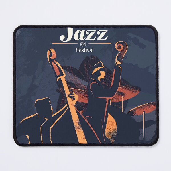 Item preview, Jazz Festival Poster – Soulful Double Bass Performance designed and sold by djovan.