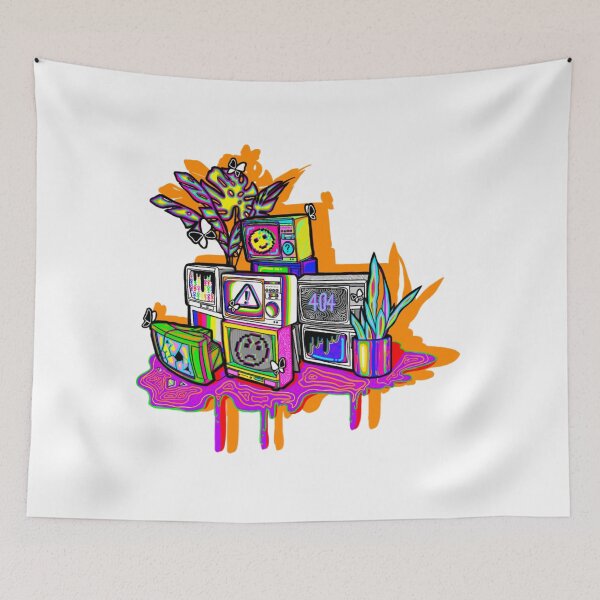Item preview, TV colorful jungle designed and sold by Radicalyul.