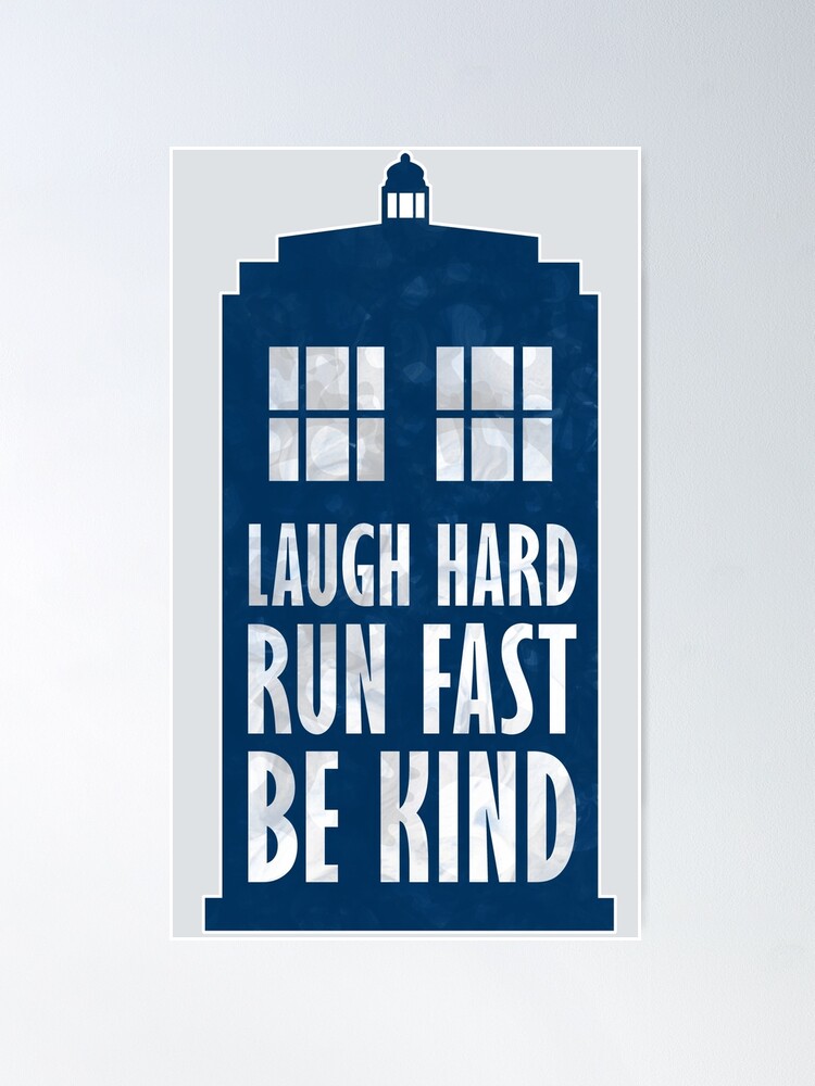 Thumbnail 1 of 3, Poster, Laugh Hard. Run Fast. Be Kind. designed and sold by KingPagla.