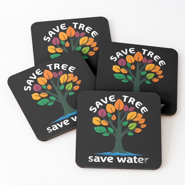Item preview, Save Trees, Save Water – Eco-Friendly rainbow design designed and sold by PrimeColors.