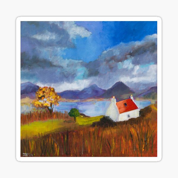Item preview, Red Roof Cottage Torridon designed and sold by IslaPrentice.