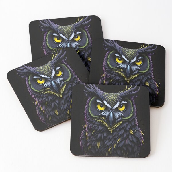 Item preview, Shadowy Owl with Yellow Eyes designed and sold by Braodai.
