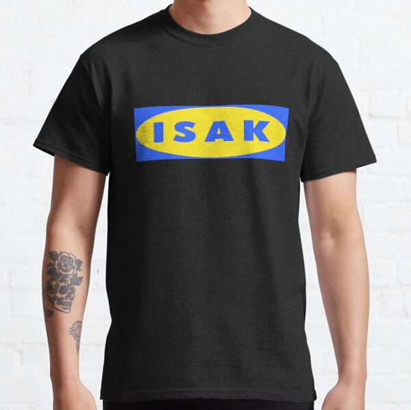 Item preview, 14 Alexander Isak Newcastle & Sweeden Tshirt IKEA Inspired Fanmade Merchandise designed and sold by Ruslan Paradnyy.
