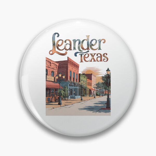 Item preview, Pastel Old Town Leander Texas Art – Leander Texas designed and sold by MoMidoStore.