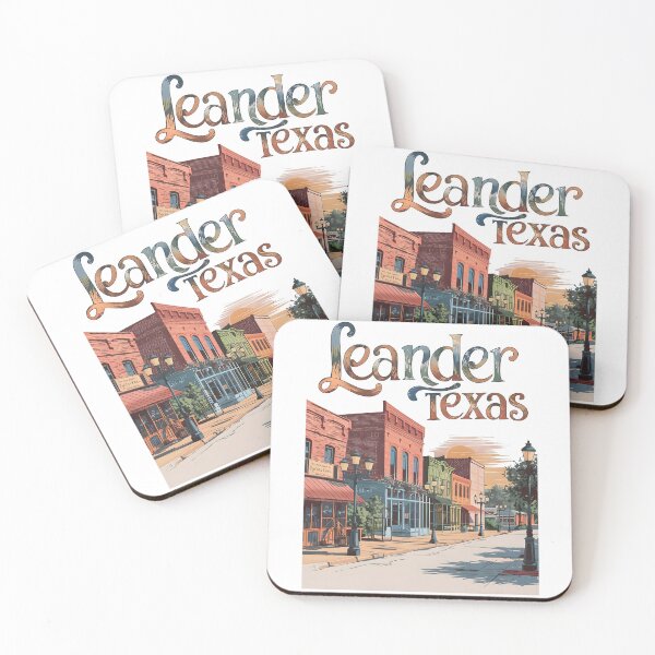 Item preview, Pastel Old Town Leander Texas Art – Leander Texas designed and sold by MoMidoStore.