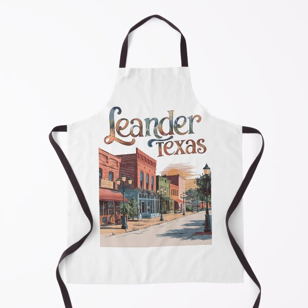 Item preview, Pastel Old Town Leander Texas Art – Leander Texas designed and sold by MoMidoStore.