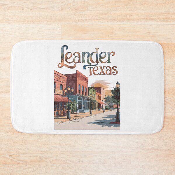 Item preview, Pastel Old Town Leander Texas Art – Leander Texas designed and sold by MoMidoStore.