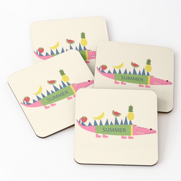Item preview, Summer Illustration Crocodile with Fruits	 designed and sold by AlginaPugachova.