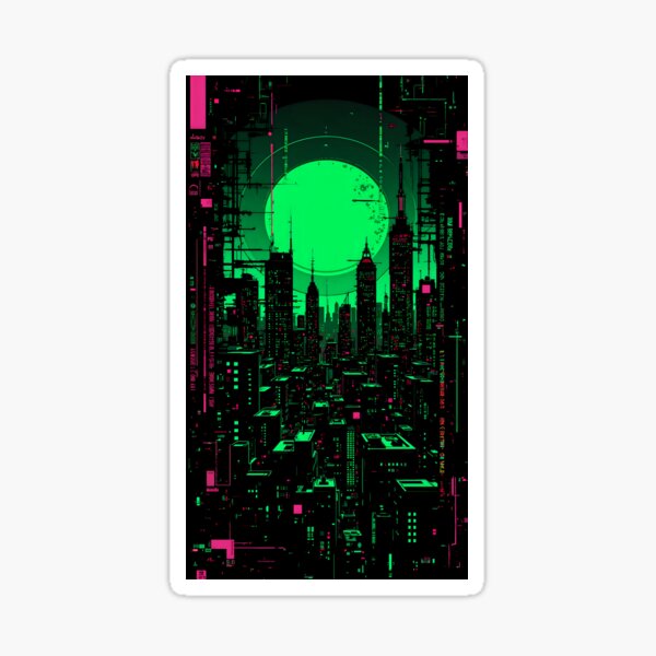 Artikel-Vorschau von Neon Dystopia: Die grüne Sonnenfinsternis, designt und verkauft von NeuroDissident.