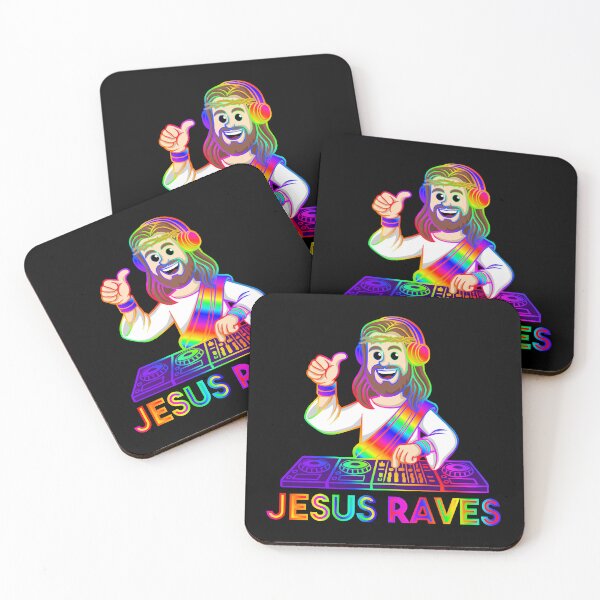 Item preview, Jesus Raves Dj Mega Rainbow designed and sold by KatelynMitalski.