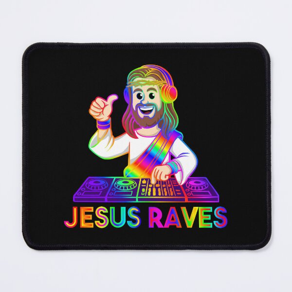 Item preview, Jesus Raves Dj Mega Rainbow designed and sold by KatelynMitalski.