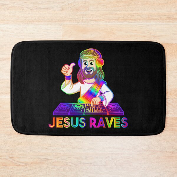Item preview, Jesus Raves Dj Mega Rainbow designed and sold by KatelynMitalski.