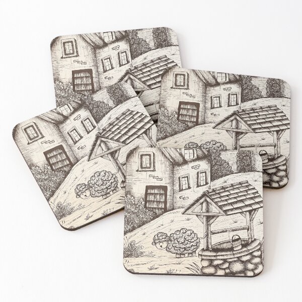 Item preview, black and white landscape designed and sold by Guti-nine.