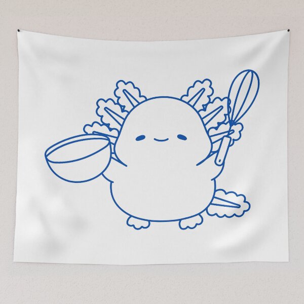 Item preview, cooking axolotl  designed and sold by broadwaygirl142.