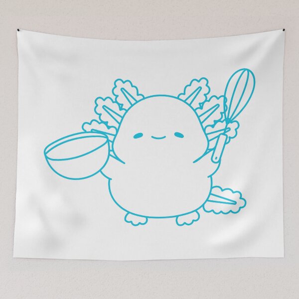Item preview, cooking axolotl  designed and sold by broadwaygirl142.