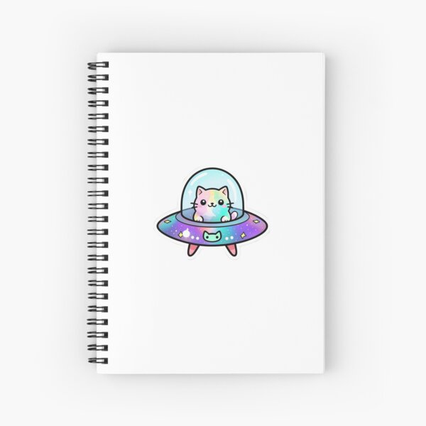 Aperçu de l'œuvre Chat OVNI Kawaii créée et vendue par wewatchthemoon.