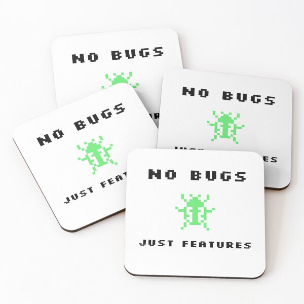 Item preview, No Bugs Just Features Programming T-Shirt designed and sold by GlitchGearStore.