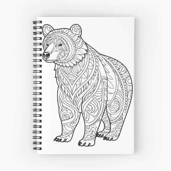 Item preview, Bear #2 Coloring Page Pattern  designed and sold by DavidColoring.