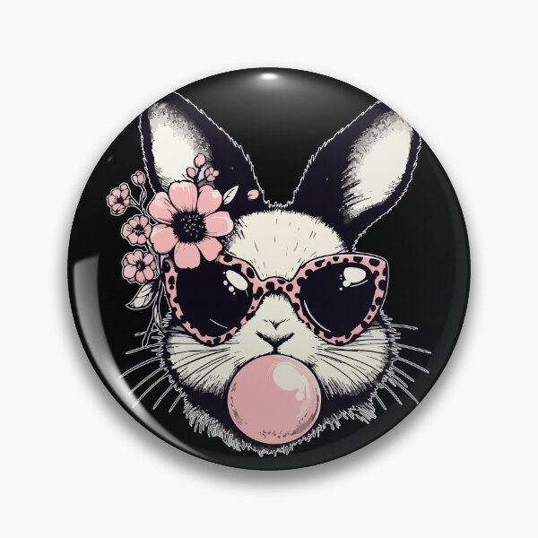 Item preview, Easter Bunny Blowing Bubble Leopard Glasses designed and sold by TomFrontierArt.