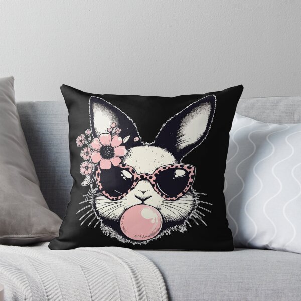 Item preview, Easter Bunny Blowing Bubble Leopard Glasses designed and sold by TomFrontierArt.