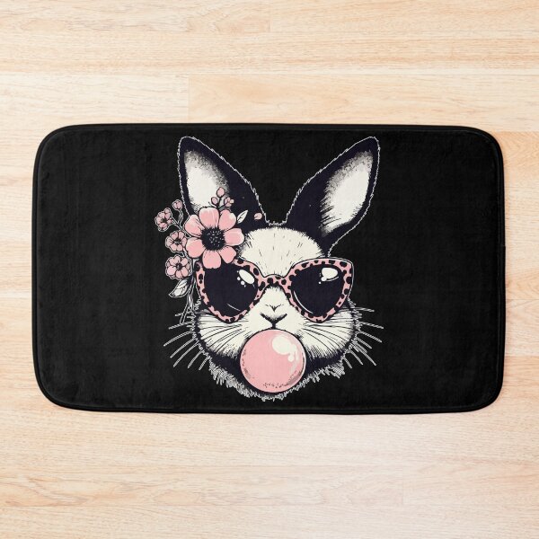 Item preview, Easter Bunny Blowing Bubble Leopard Glasses designed and sold by TomFrontierArt.