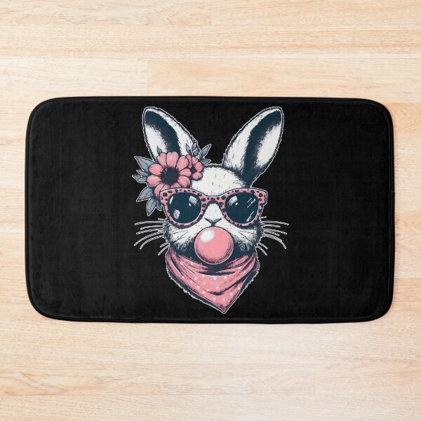 Item preview, Cool Easter Bunny Blowing Bubble Leopard Glasses designed and sold by TomFrontierArt.