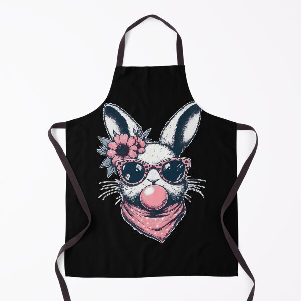 Item preview, Cool Easter Bunny Blowing Bubble Leopard Glasses designed and sold by TomFrontierArt.