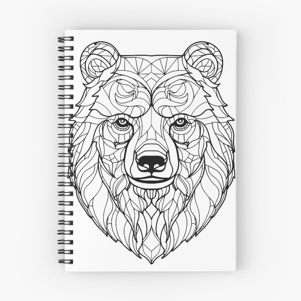 Item preview, Bear #3 Coloring Page Pattern  designed and sold by DavidColoring.