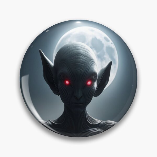 Item preview, Red-Eyed Alien Under the Moon designed and sold by highplacidity.