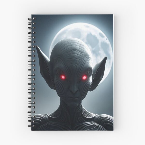 Item preview, Red-Eyed Alien Under the Moon designed and sold by highplacidity.