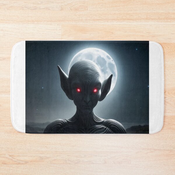 Item preview, Red-Eyed Alien Under the Moon designed and sold by highplacidity.