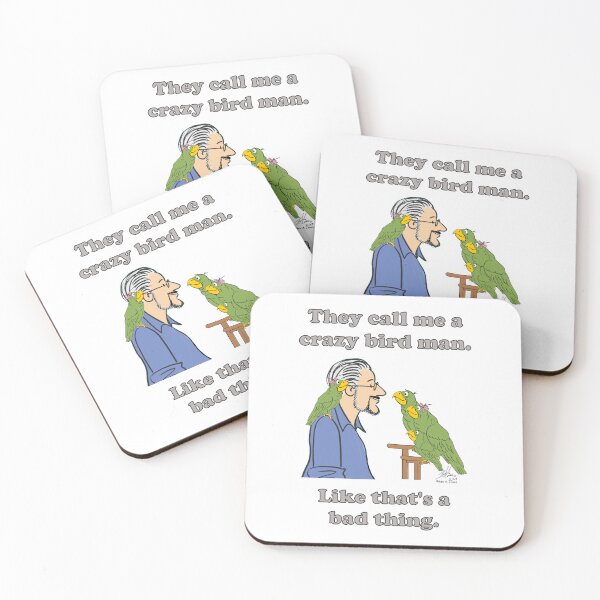 Item preview, Crazy Bird Man designed and sold by Laughing Parrot Studio.