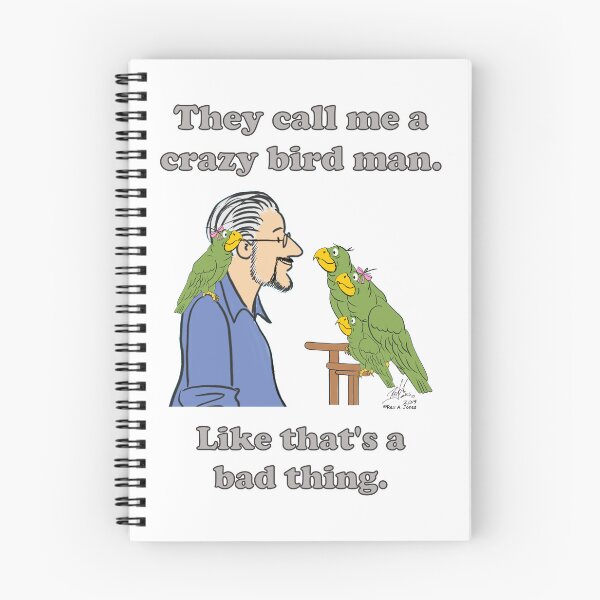 Item preview, Crazy Bird Man designed and sold by Laughing Parrot Studio.