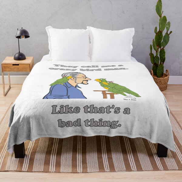 Item preview, Crazy Bird Man designed and sold by Laughing Parrot Studio.