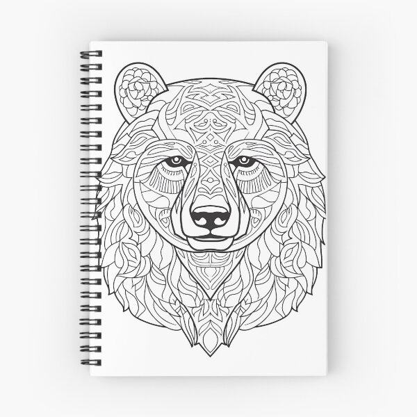 Item preview, Bear #4 Coloring Page Pattern designed and sold by DavidColoring.
