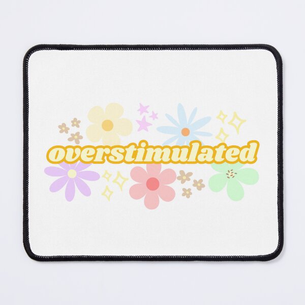 Item preview, Overstimulated Funny Floral Design (Yellow) designed and sold by Mollysb428.