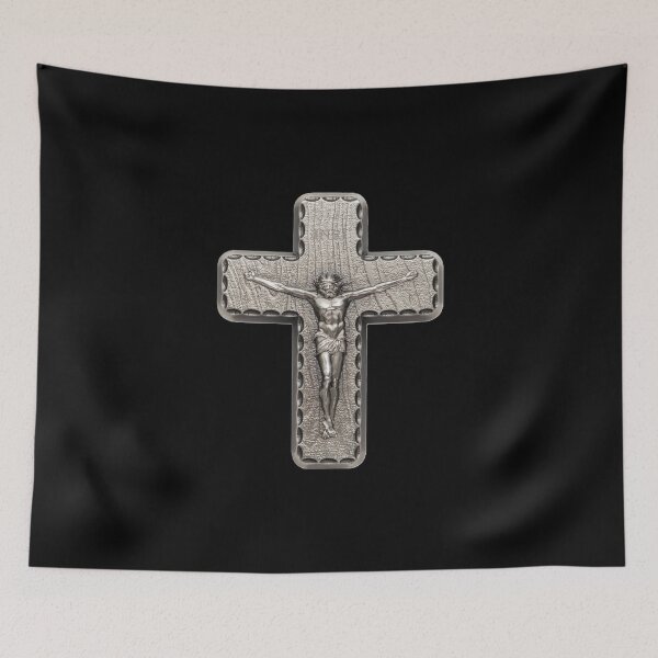 Item preview, 2-ozt-silver-crucifix-front - Cross Pic #8 designed and sold by JCTRUTHERshop.