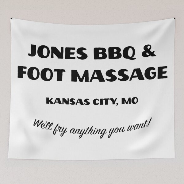 Item preview, Jones Barbecue and Foot Massage designed and sold by FleebMerch.