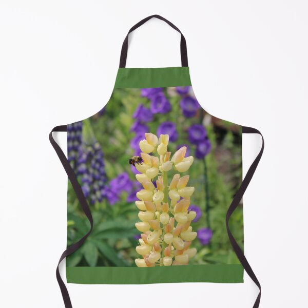 Item preview, Yellow and Purple Lupins Enjoyed by a Bumblebee designed and sold by Bud, Blossom & Bloom.