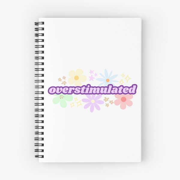 Item preview, Overstimulated Funny Floral Design (Purple) designed and sold by Mollysb428.